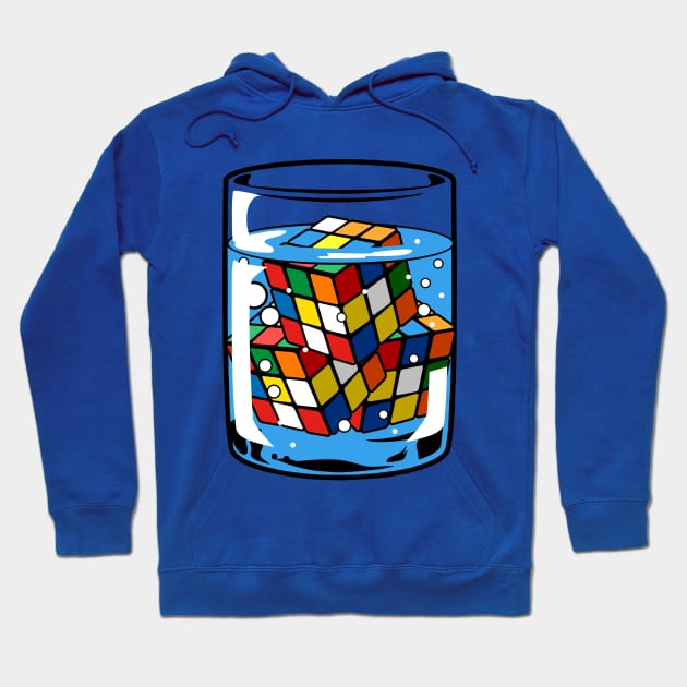 Rubik in glass illustration Hoodie by Mako Design 